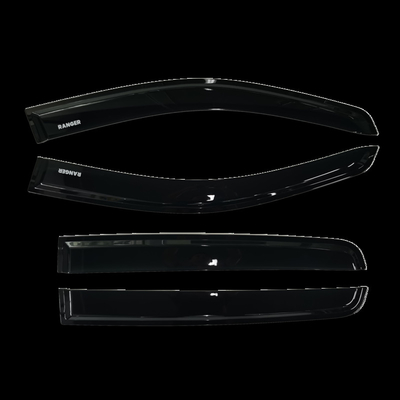 Luxury Customized Car 4 Doors Injection Weather Shield Window Sun Visor Side Deflectors Vent Sun Rain Guard For Ford Ranger